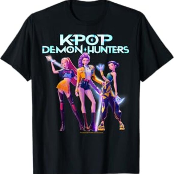 Official KPop Demon Hunters Graphic Tee – Unisex K-Pop Anime Shirt - Picture 2 of 4